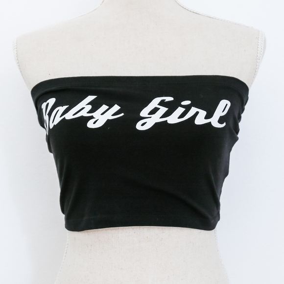 baby girl black top